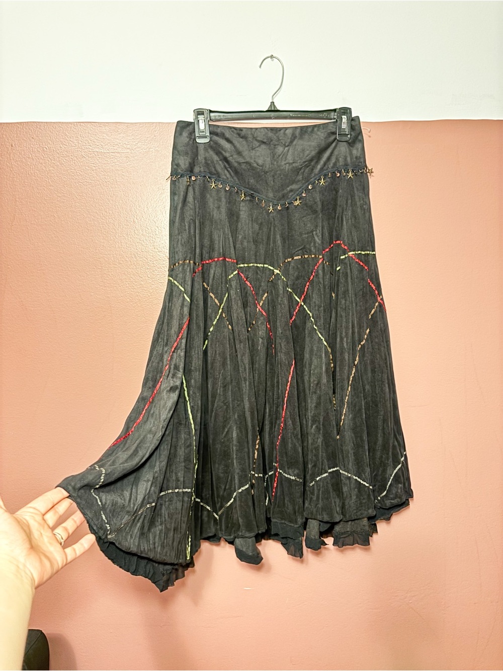 Y2K Maxi Skirt Lana Lee whimsical beaded boho fairycore